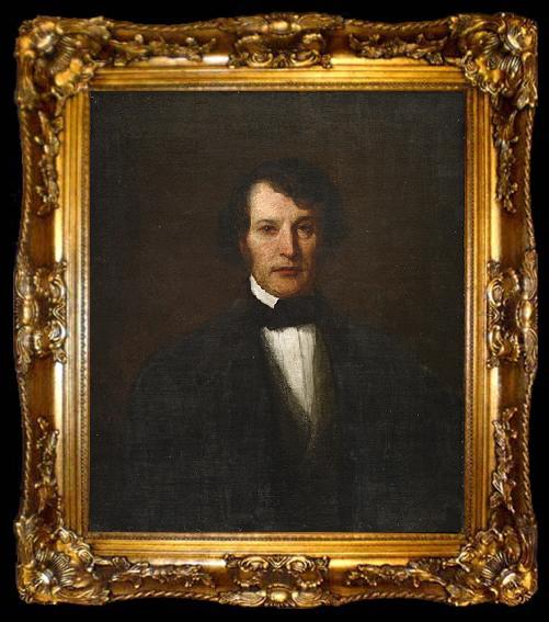 framed  William Henry Furness Portrait of Massachusetts politician Charles Sumner by William Henry Furness, ta009-2